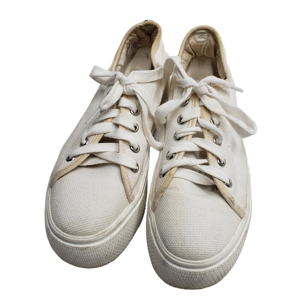 Steve Madden Platform Sneaker White Women's Size 7 Trendy Casual